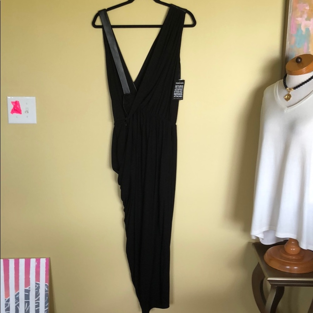 NWT Michael Kors Collection Black Dress Sz. 10 - Picture 8 of 10